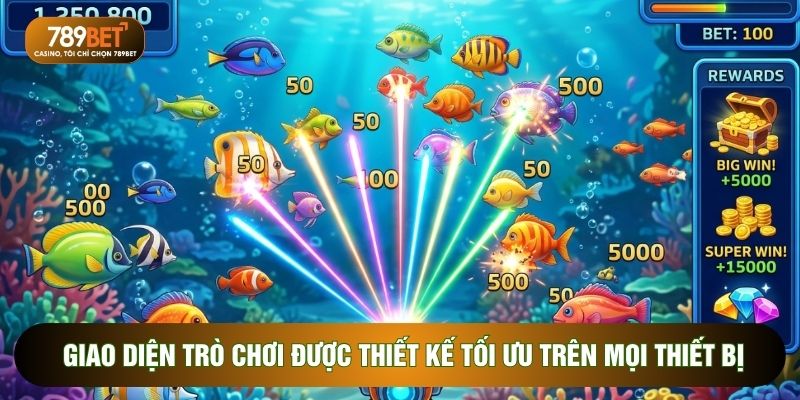 Giao diện trò chơi được thiết kế tối ưu trên mọi thiết bị